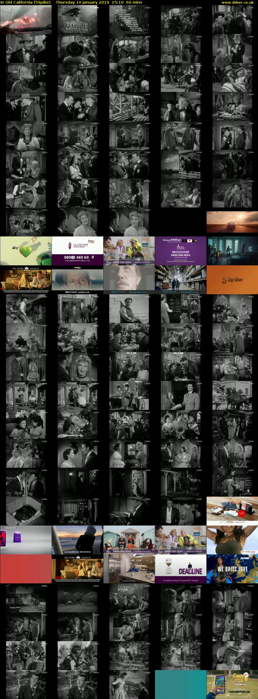 In Old California (5Spike) Thursday 10 January 2019 15:10 - 16:10