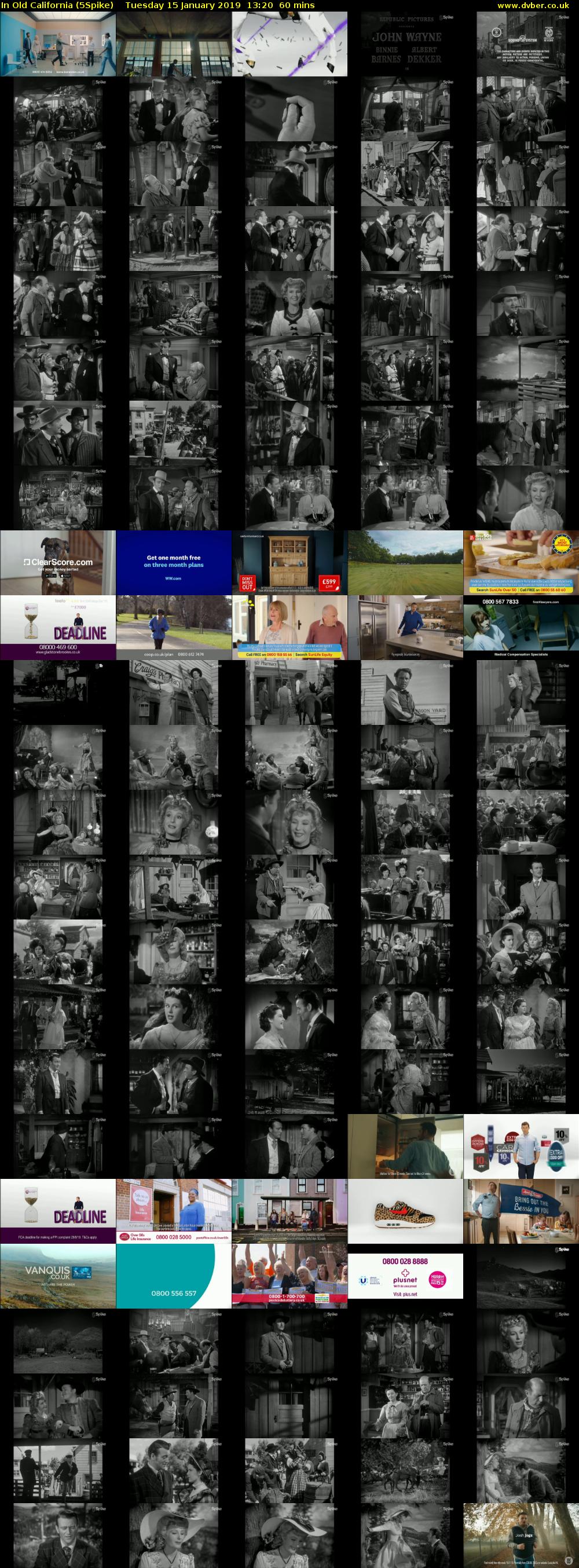 In Old California (5Spike) Tuesday 15 January 2019 13:20 - 14:20