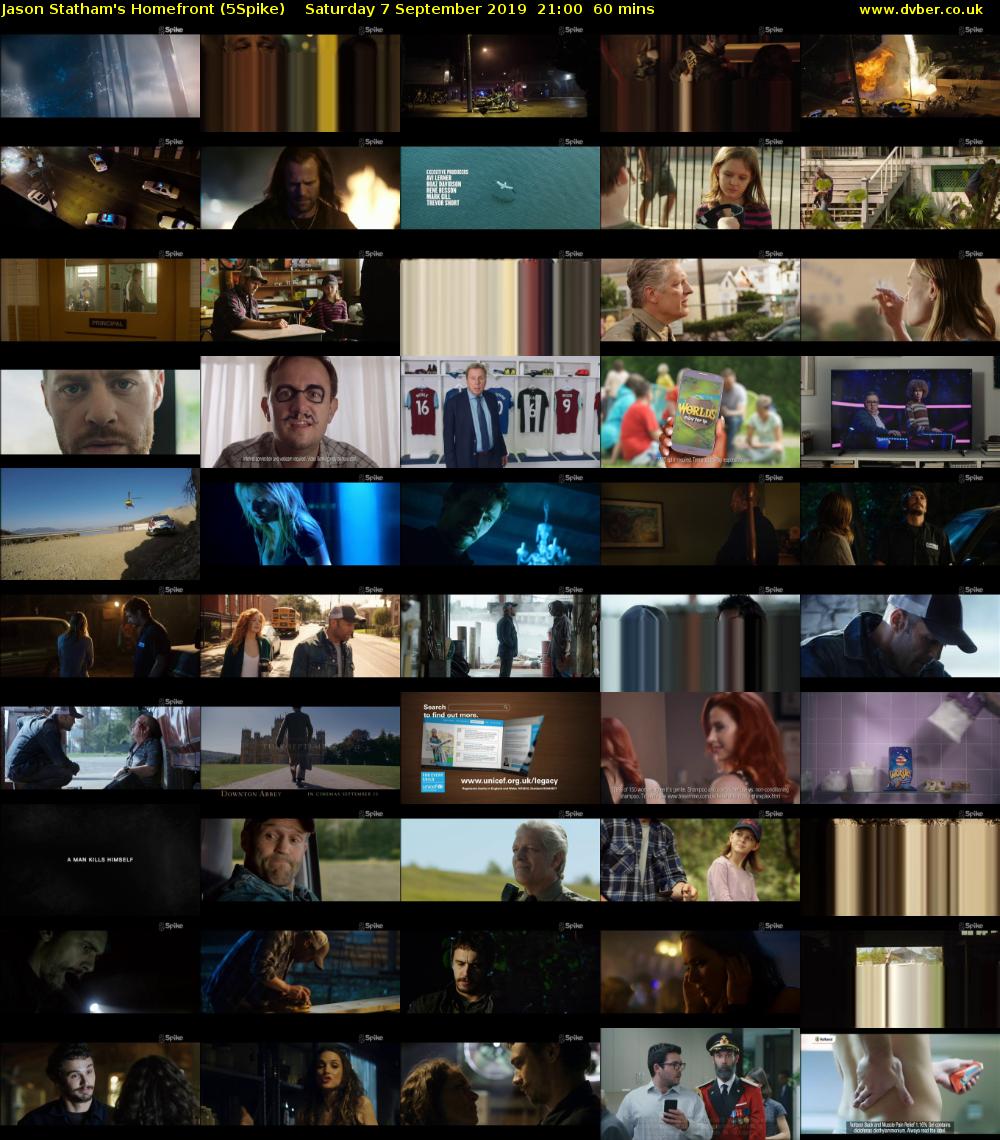 Jason Statham's Homefront (5Spike) Saturday 7 September 2019 21:00 - 22:00