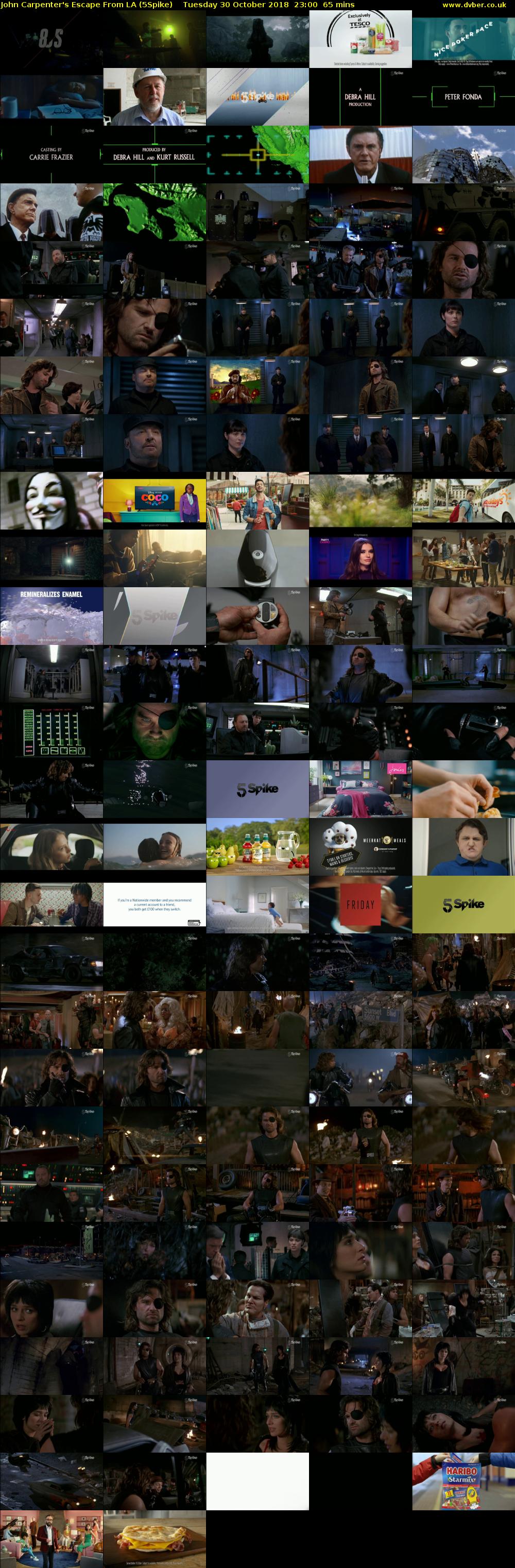 John Carpenter's Escape From LA (5Spike) Tuesday 30 October 2018 23:00 - 00:05