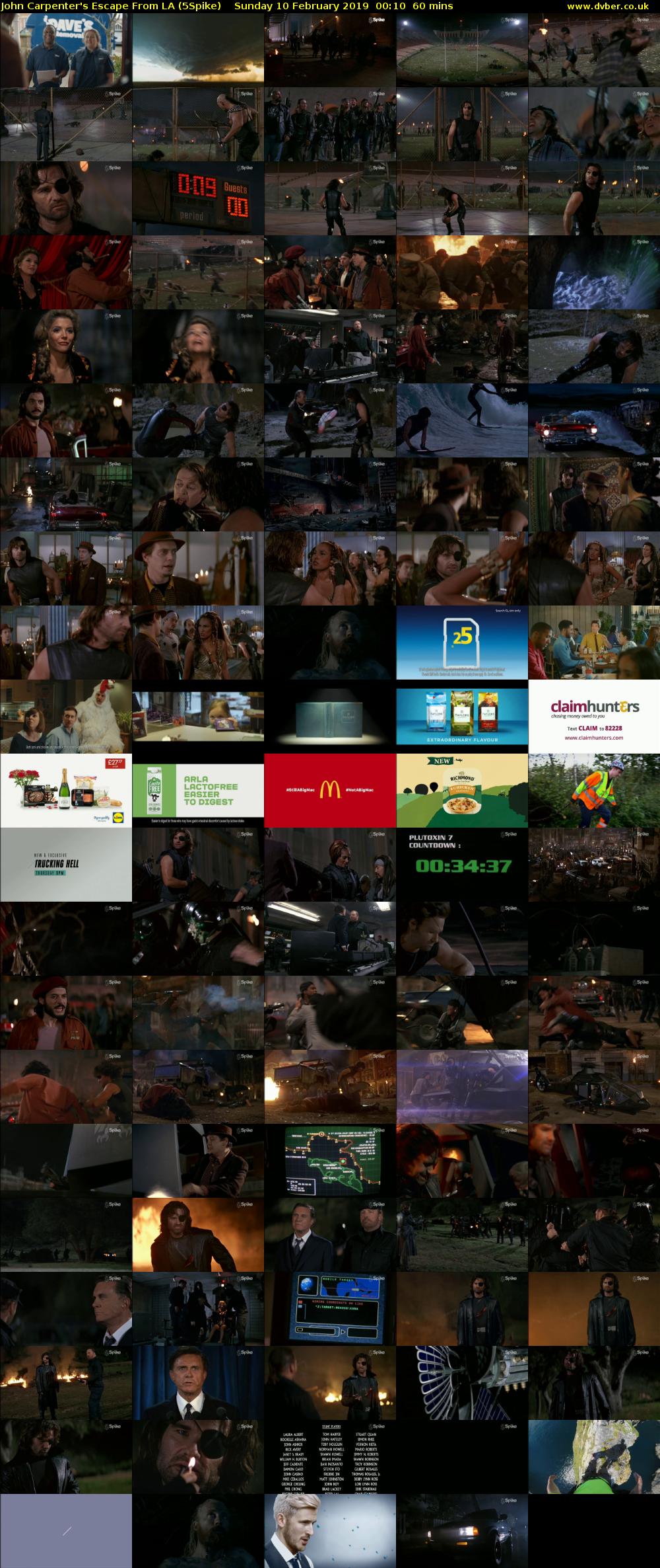 John Carpenter's Escape From LA (5Spike) Sunday 10 February 2019 00:10 - 01:10