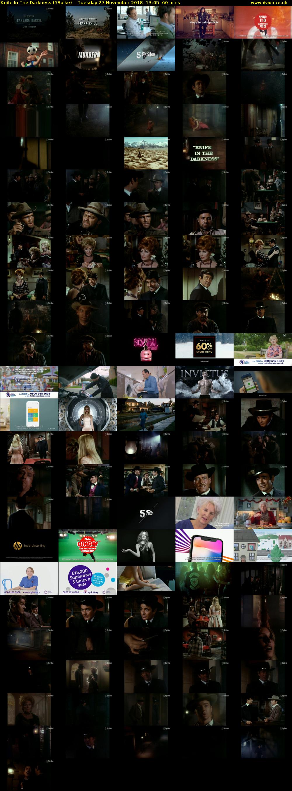 Knife In The Darkness (5Spike) Tuesday 27 November 2018 13:05 - 14:05