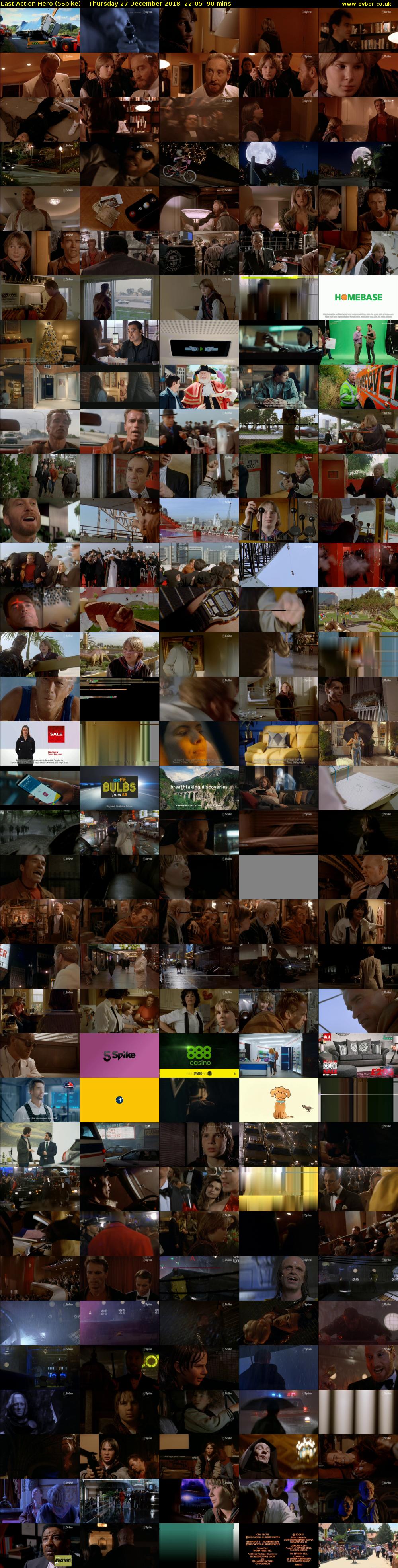 Last Action Hero (5Spike) Thursday 27 December 2018 22:05 - 23:35