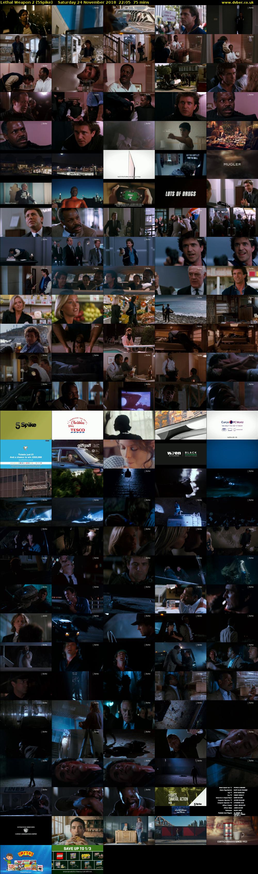 Lethal Weapon 2 (5Spike) Saturday 24 November 2018 22:05 - 23:20