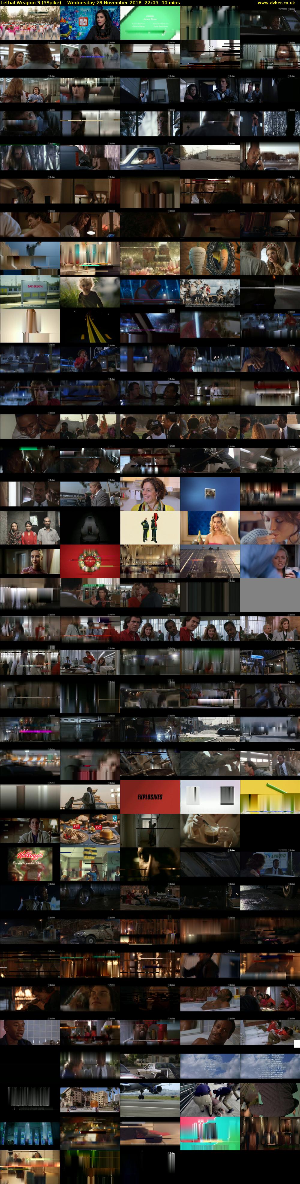 Lethal Weapon 3 (5Spike) Wednesday 28 November 2018 22:05 - 23:35