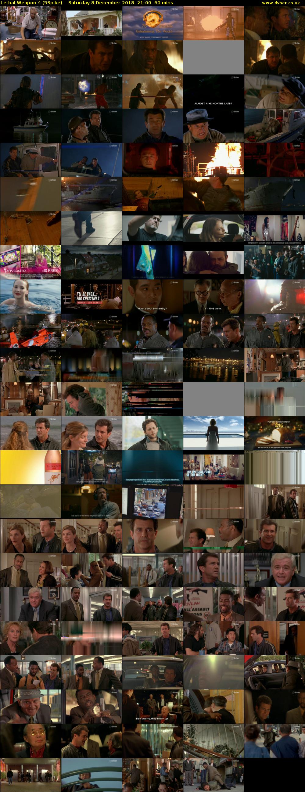 Lethal Weapon 4 (5Spike) Saturday 8 December 2018 21:00 - 22:00