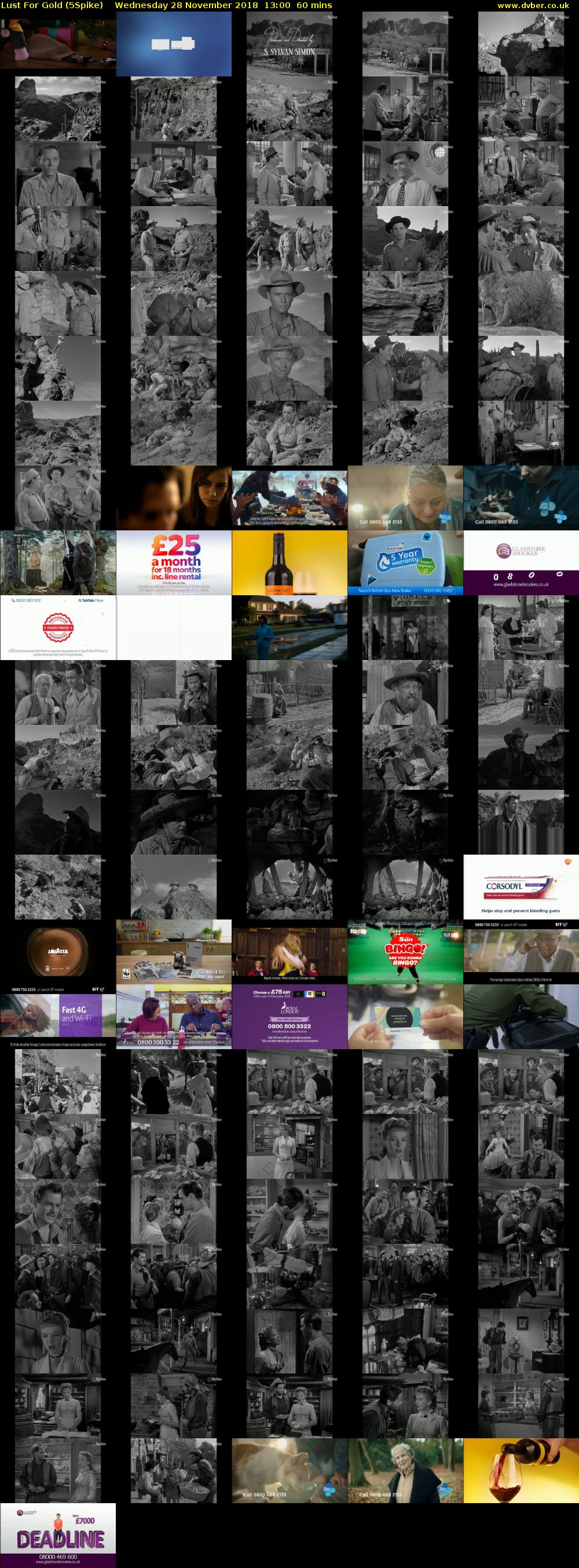 Lust For Gold (5Spike) Wednesday 28 November 2018 13:00 - 14:00