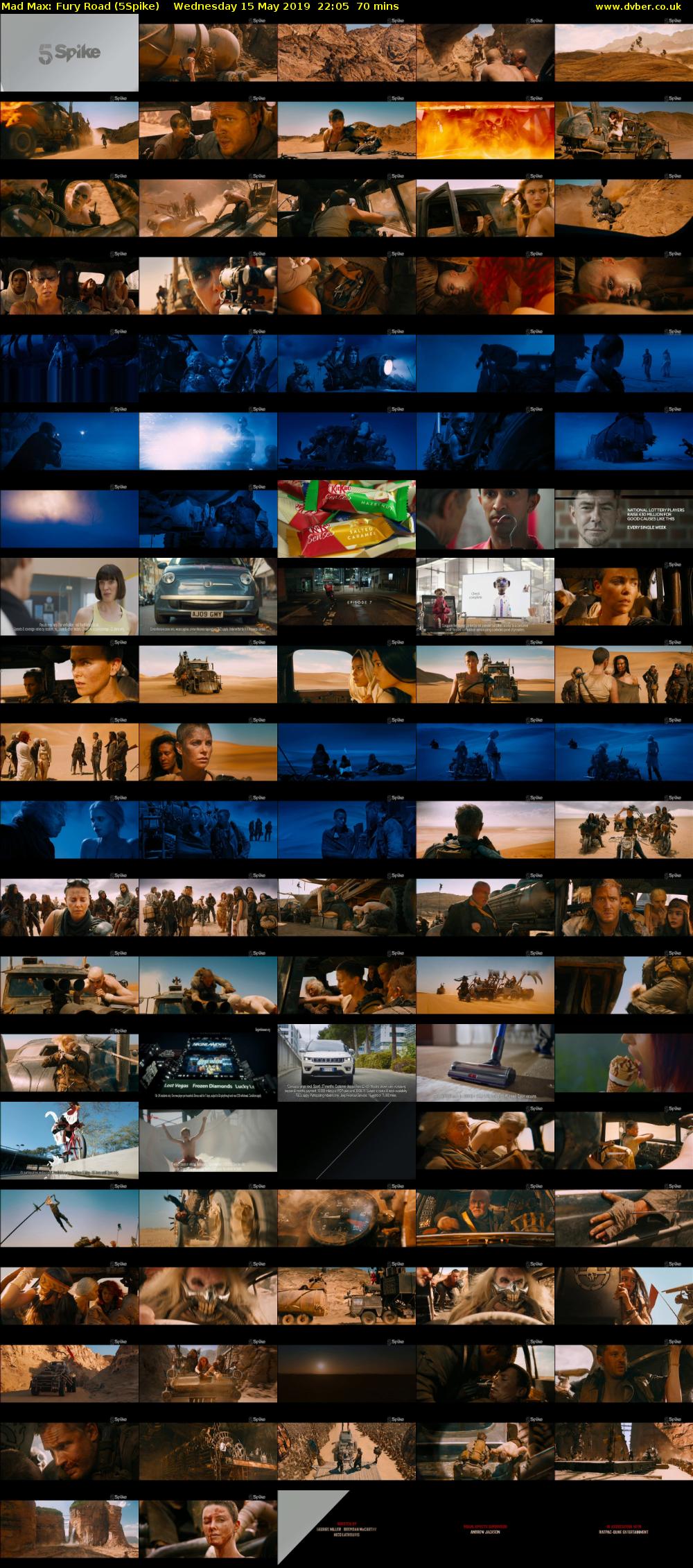 Mad Max: Fury Road (5Spike) Wednesday 15 May 2019 22:05 - 23:15