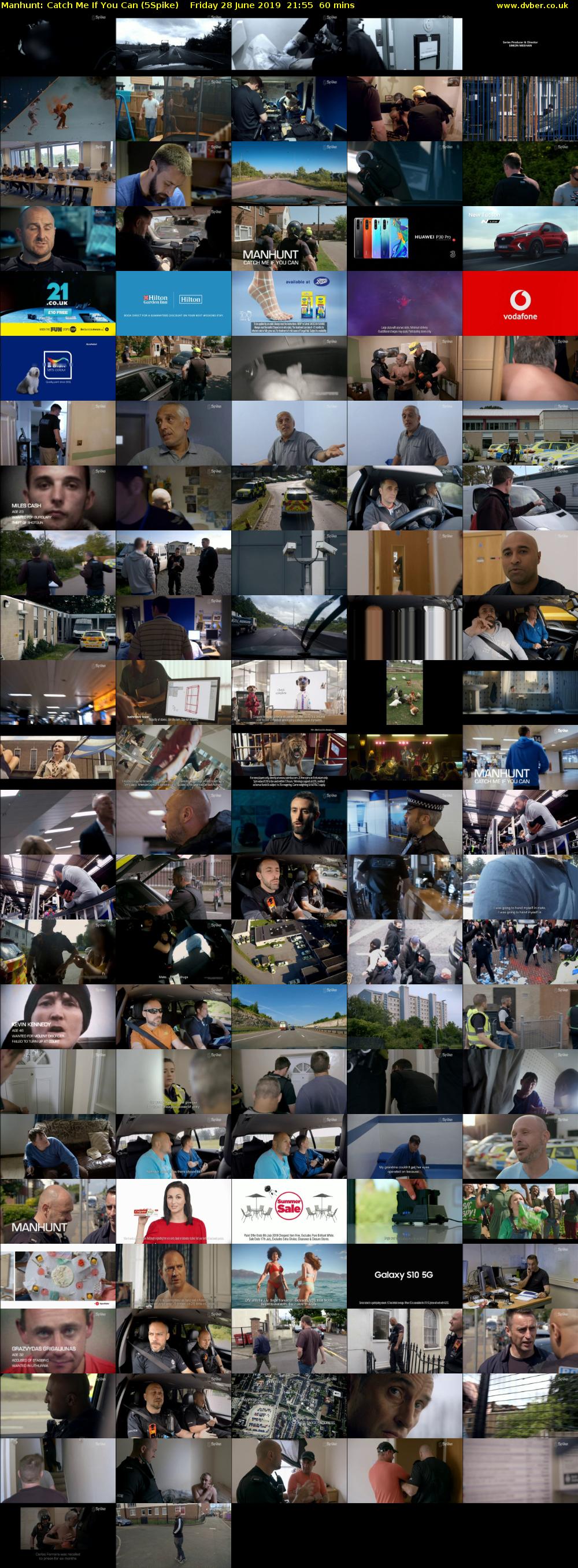 Manhunt: Catch Me If You Can (5Spike) Friday 28 June 2019 21:55 - 22:55