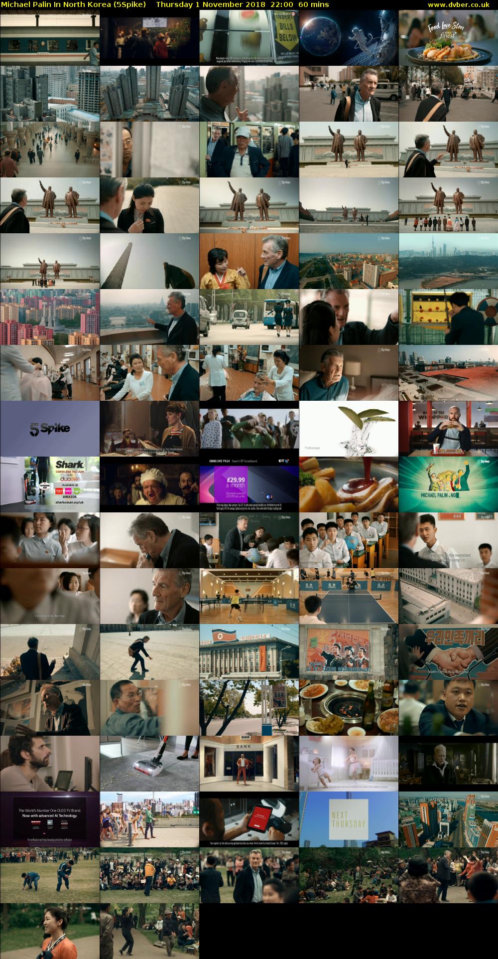 Michael Palin In North Korea (5Spike) Thursday 1 November 2018 22:00 - 23:00