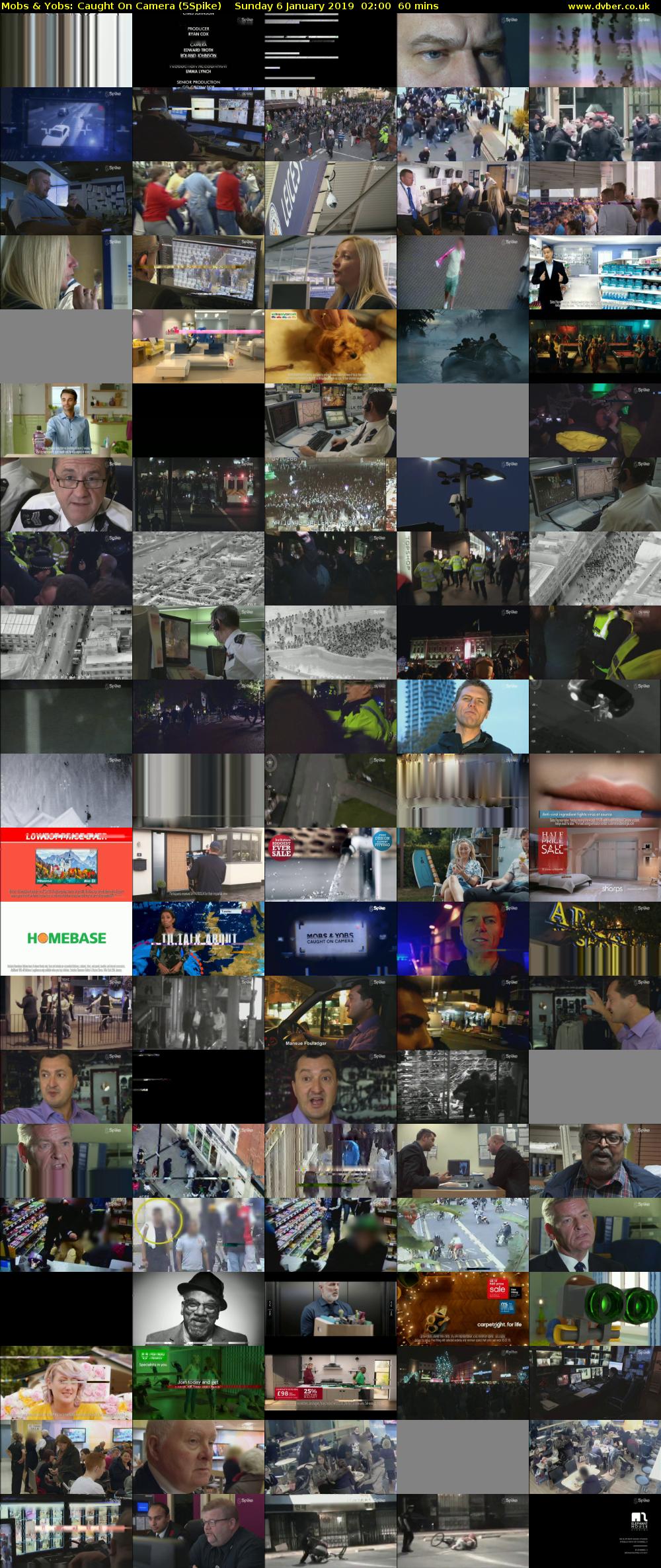 Mobs & Yobs: Caught On Camera (5Spike) Sunday 6 January 2019 02:00 - 03:00