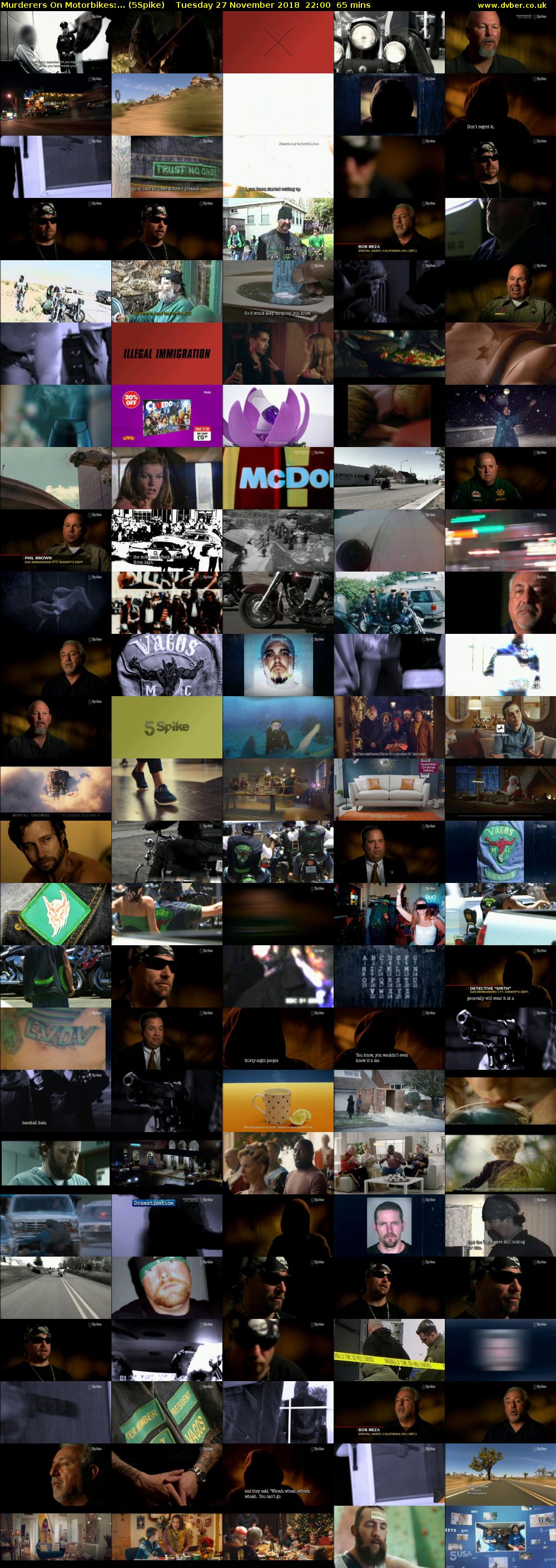 Murderers On Motorbikes:... (5Spike) Tuesday 27 November 2018 22:00 - 23:05