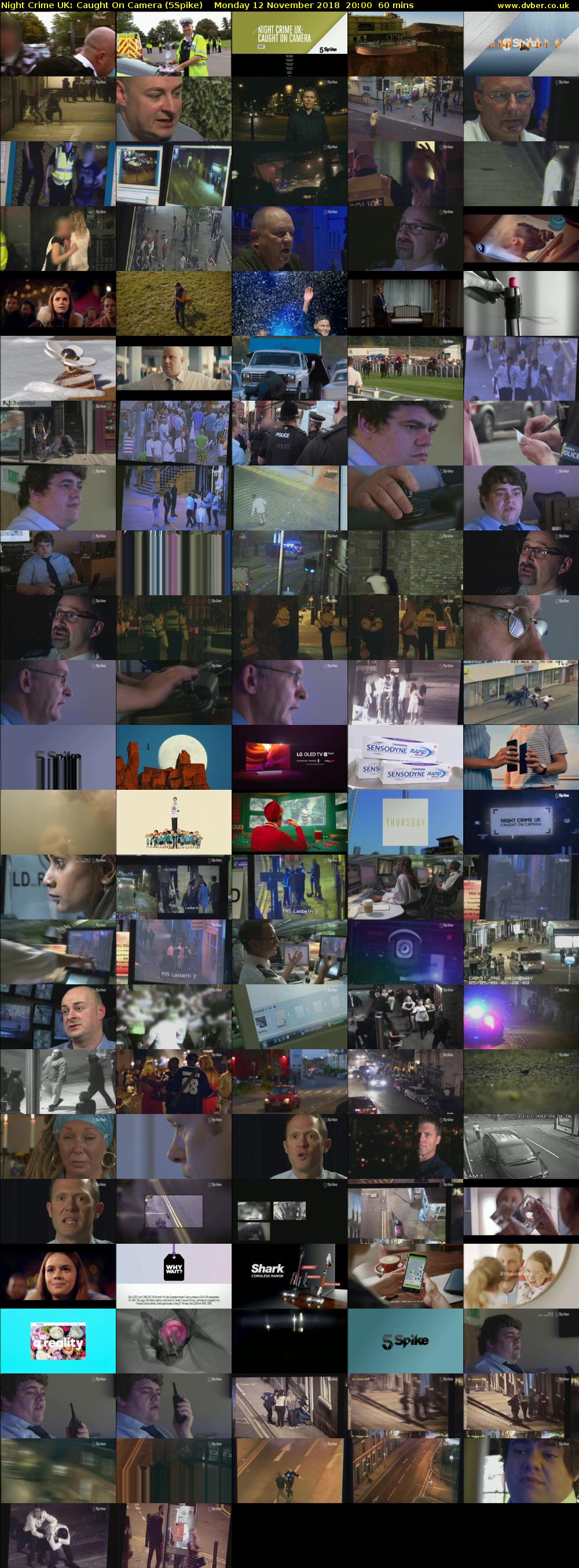Night Crime UK: Caught On Camera (5Spike) Monday 12 November 2018 20:00 - 21:00