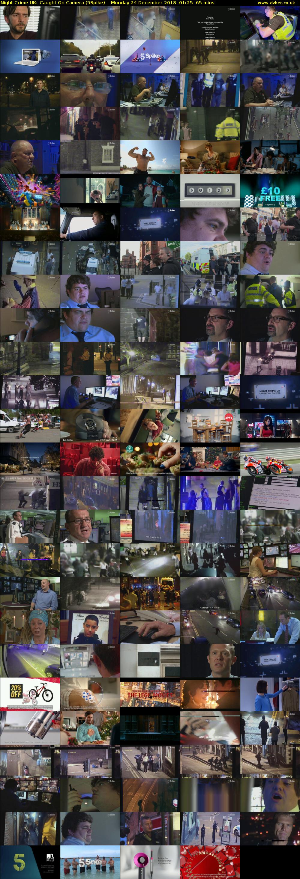 Night Crime UK: Caught On Camera (5Spike) Monday 24 December 2018 01:25 - 02:30