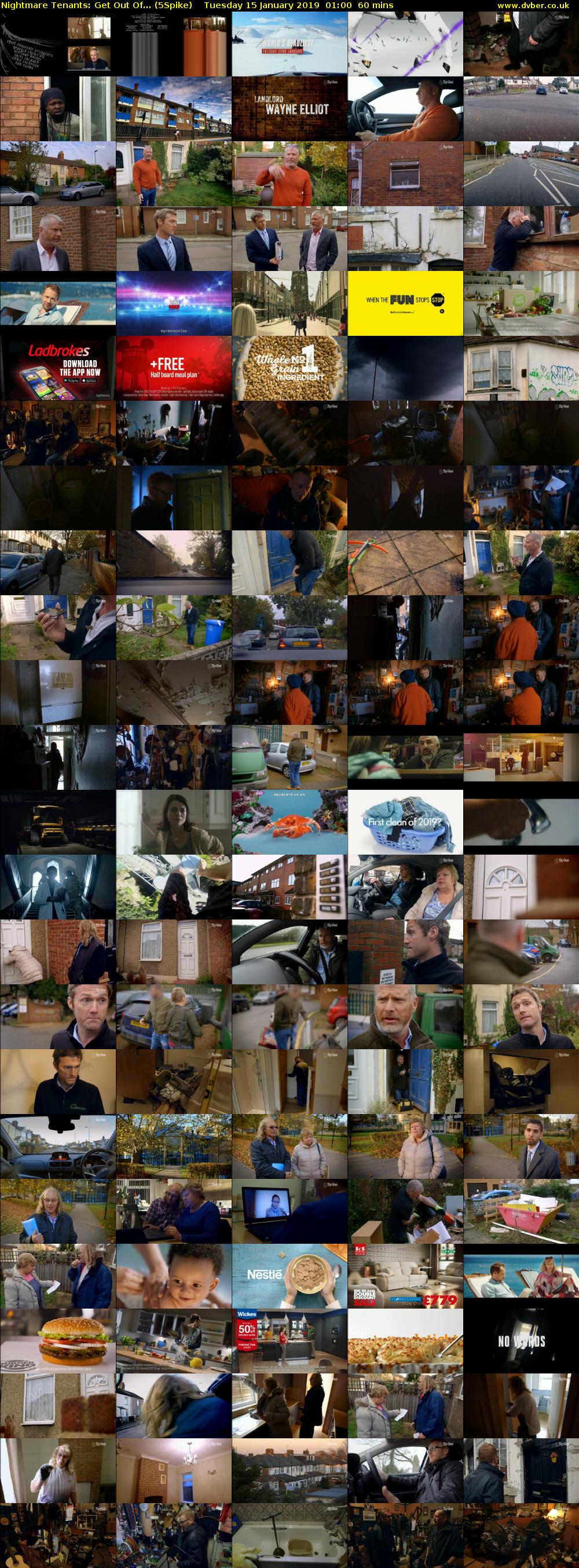 Nightmare Tenants: Get Out Of... (5Spike) Tuesday 15 January 2019 01:00 - 02:00