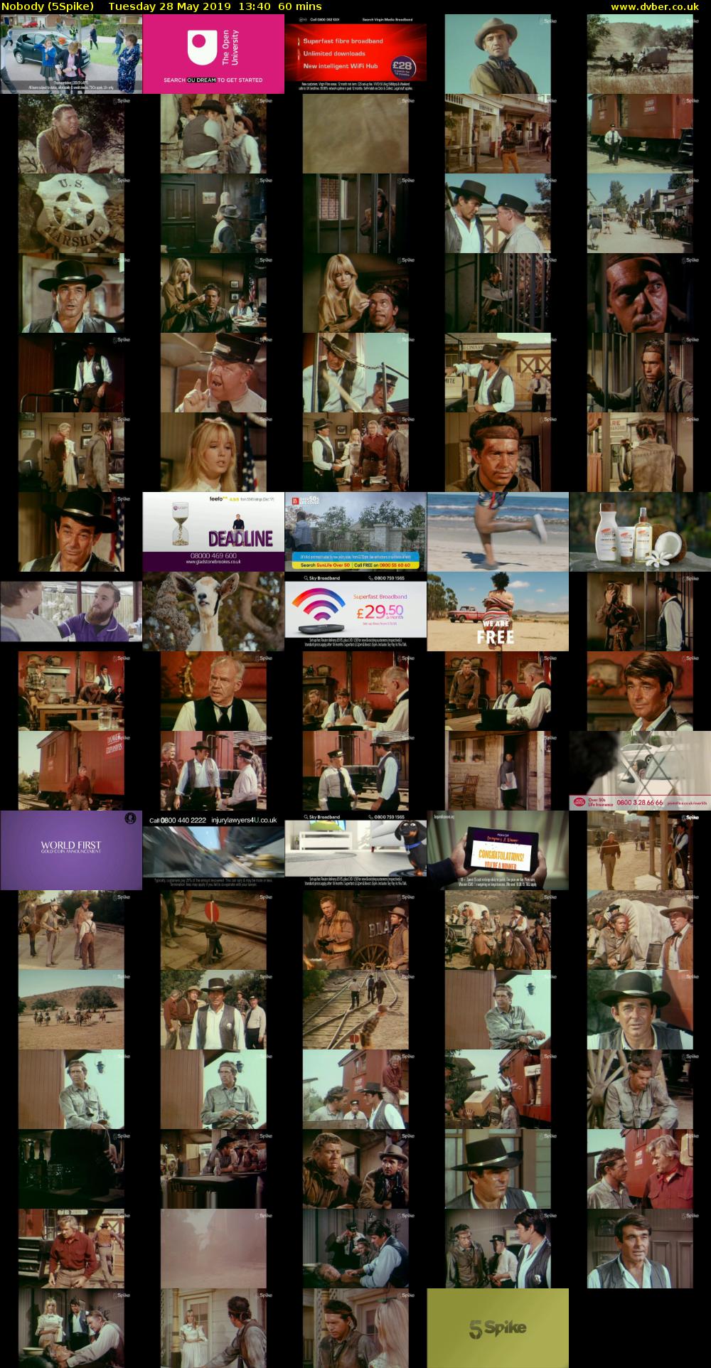 Nobody (5Spike) Tuesday 28 May 2019 13:40 - 14:40
