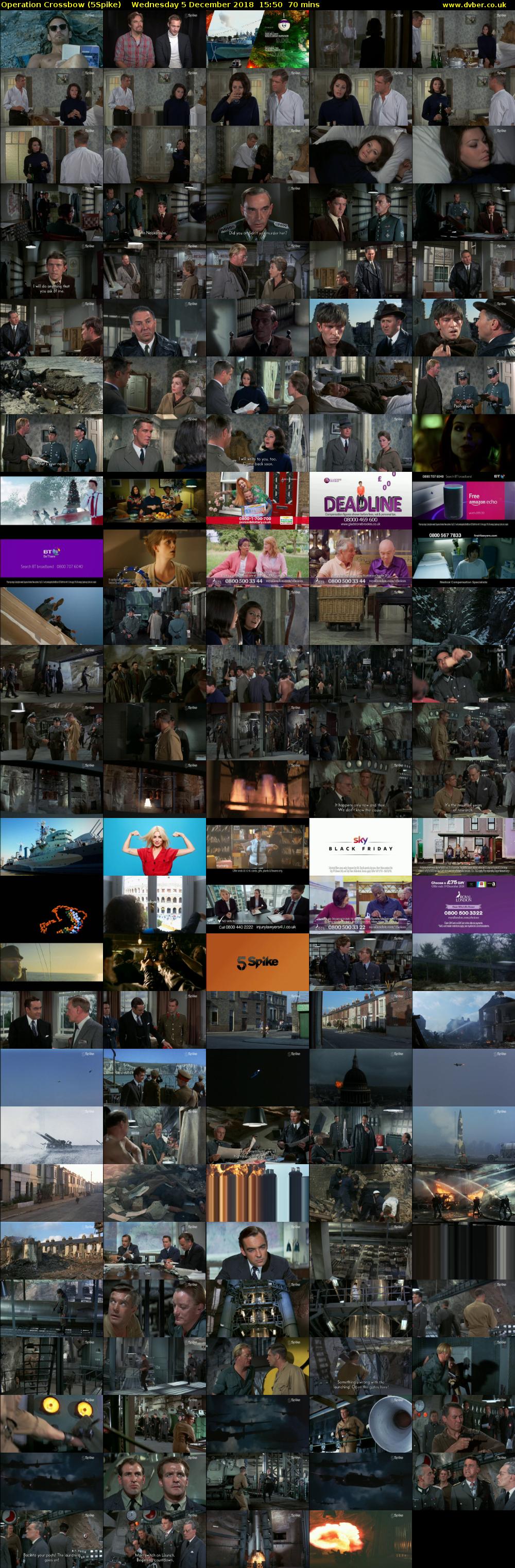 Operation Crossbow (5Spike) Wednesday 5 December 2018 15:50 - 17:00