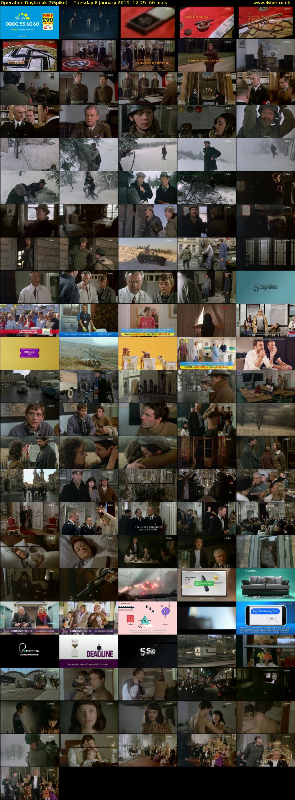 Operation Daybreak (5Spike) Tuesday 8 January 2019 12:25 - 13:25