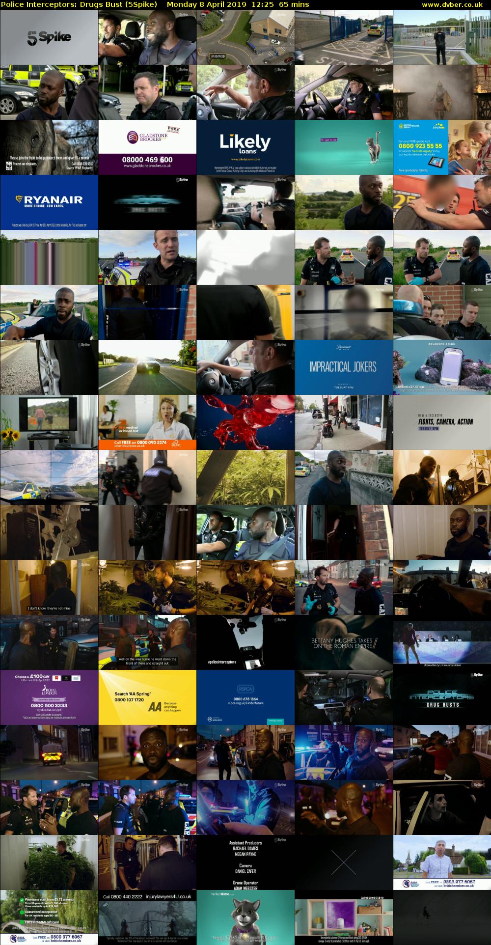 Police Interceptors: Drugs Bust (5Spike) Monday 8 April 2019 12:25 - 13:30