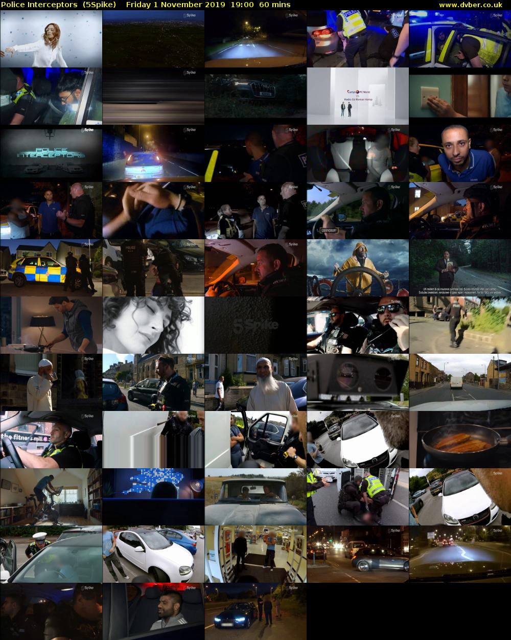 Police Interceptors  (5Spike) Friday 1 November 2019 19:00 - 20:00