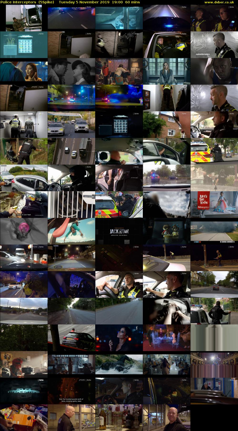 Police Interceptors  (5Spike) Tuesday 5 November 2019 19:00 - 20:00