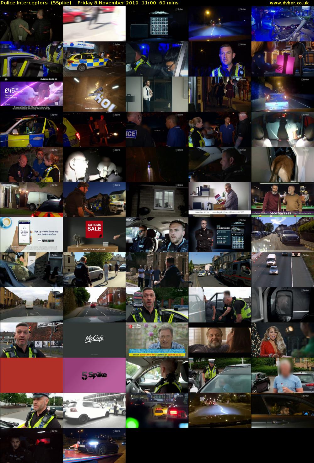 Police Interceptors  (5Spike) Friday 8 November 2019 11:00 - 12:00