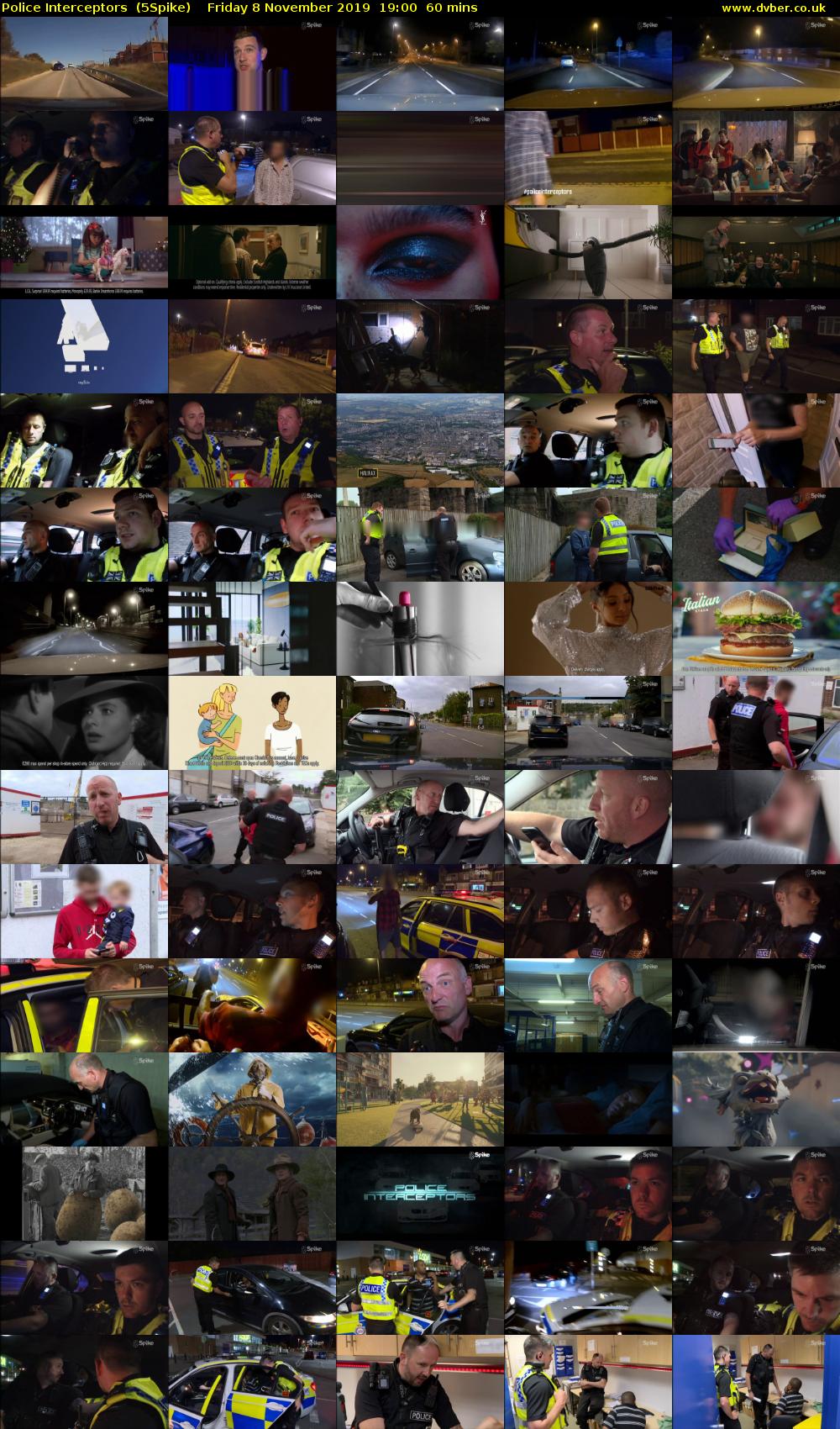 Police Interceptors  (5Spike) Friday 8 November 2019 19:00 - 20:00