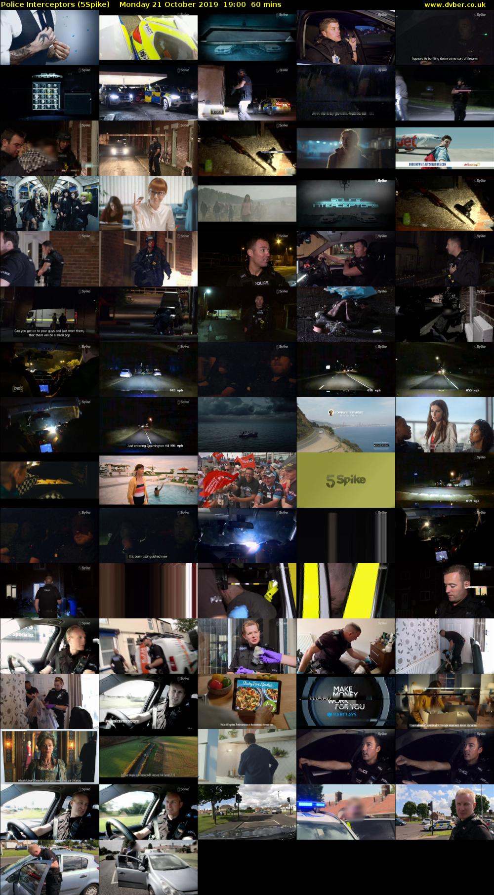 Police Interceptors (5Spike) Monday 21 October 2019 19:00 - 20:00