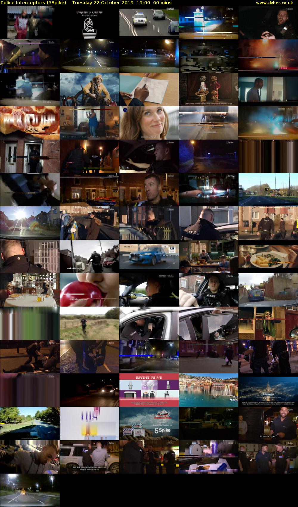 Police Interceptors (5Spike) Tuesday 22 October 2019 19:00 - 20:00