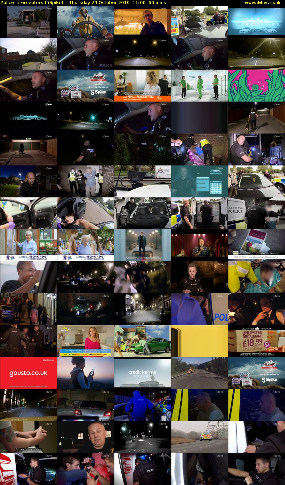Police Interceptors (5Spike) Thursday 24 October 2019 11:00 - 12:00