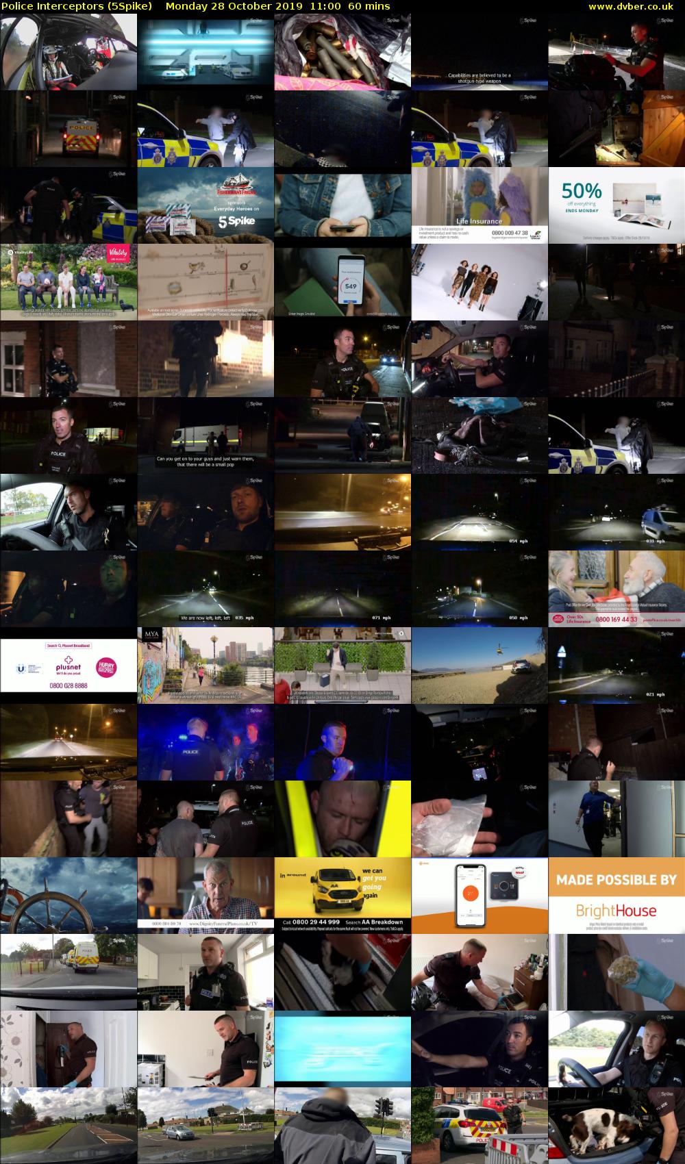 Police Interceptors (5Spike) Monday 28 October 2019 11:00 - 12:00