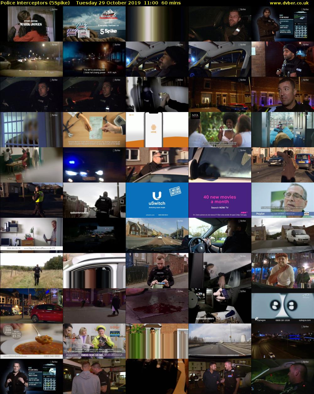 Police Interceptors (5Spike) Tuesday 29 October 2019 11:00 - 12:00
