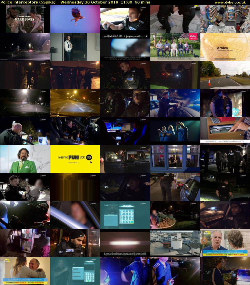 Police Interceptors (5Spike) Wednesday 30 October 2019 11:00 - 12:00