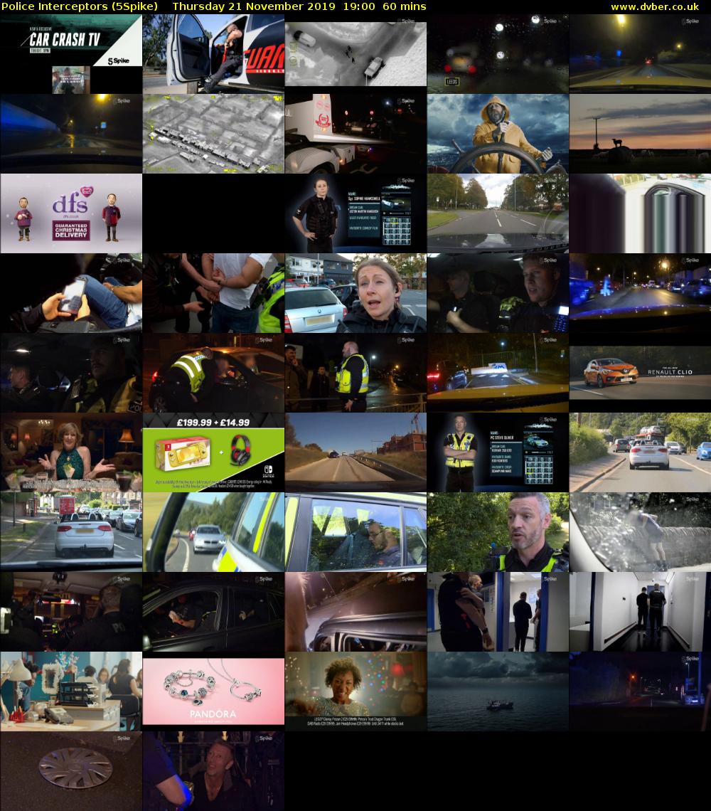Police Interceptors (5Spike) Thursday 21 November 2019 19:00 - 20:00