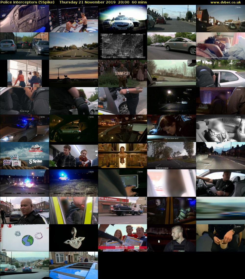 Police Interceptors (5Spike) Thursday 21 November 2019 20:00 - 21:00
