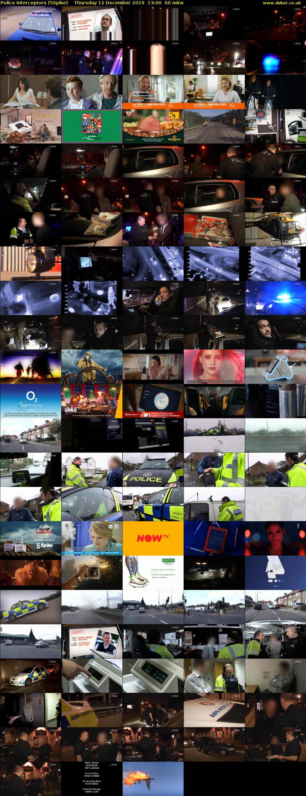 Police Interceptors (5Spike) Thursday 12 December 2019 13:00 - 14:00