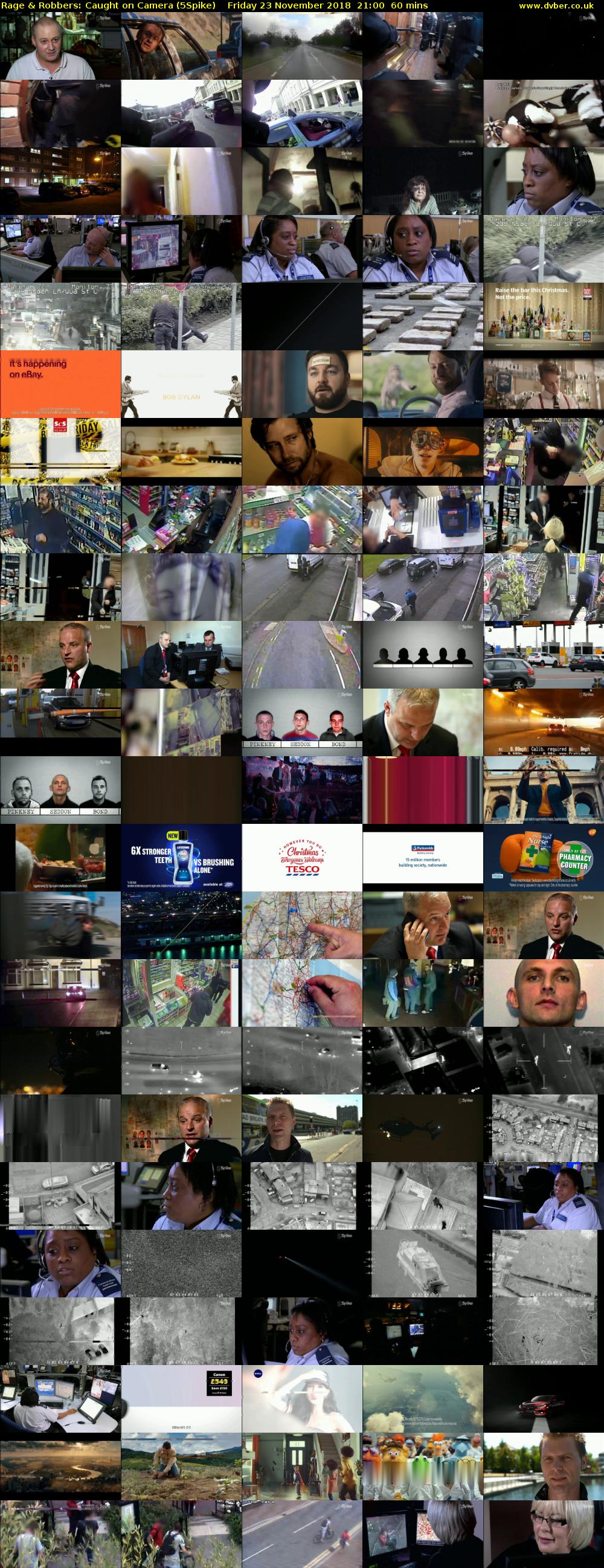 Rage & Robbers: Caught on Camera (5Spike) Friday 23 November 2018 21:00 - 22:00