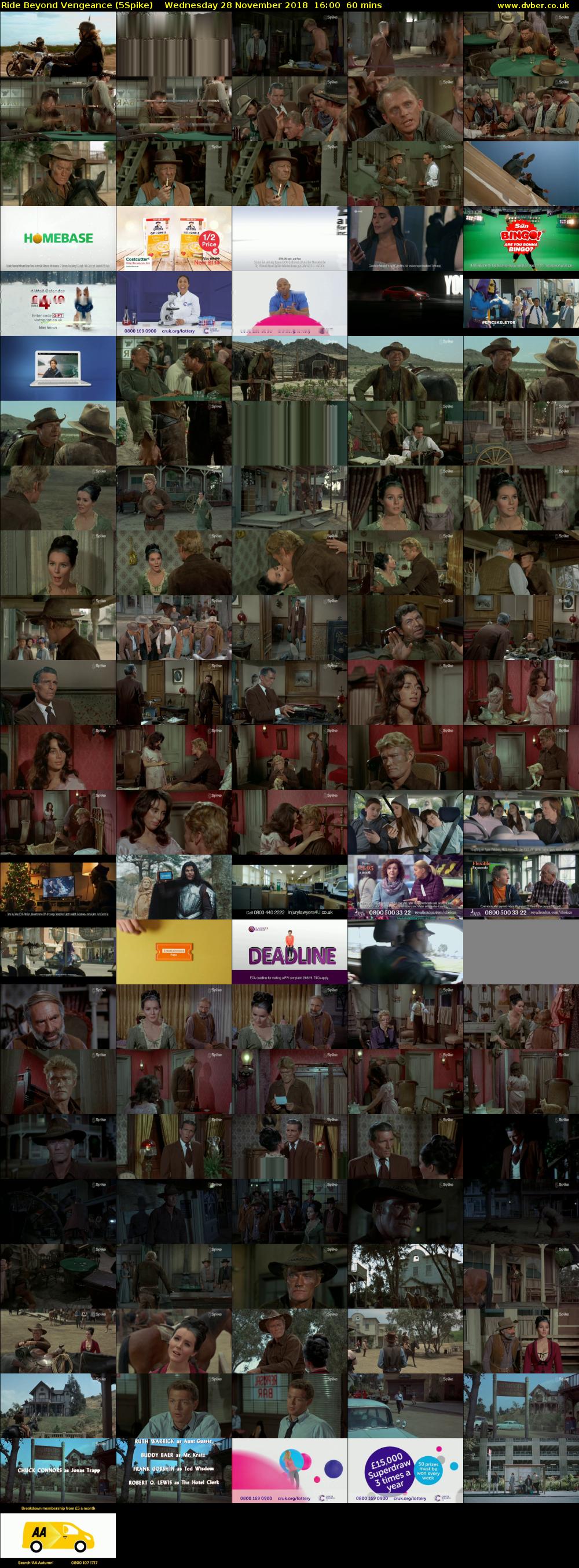 Ride Beyond Vengeance (5Spike) Wednesday 28 November 2018 16:00 - 17:00