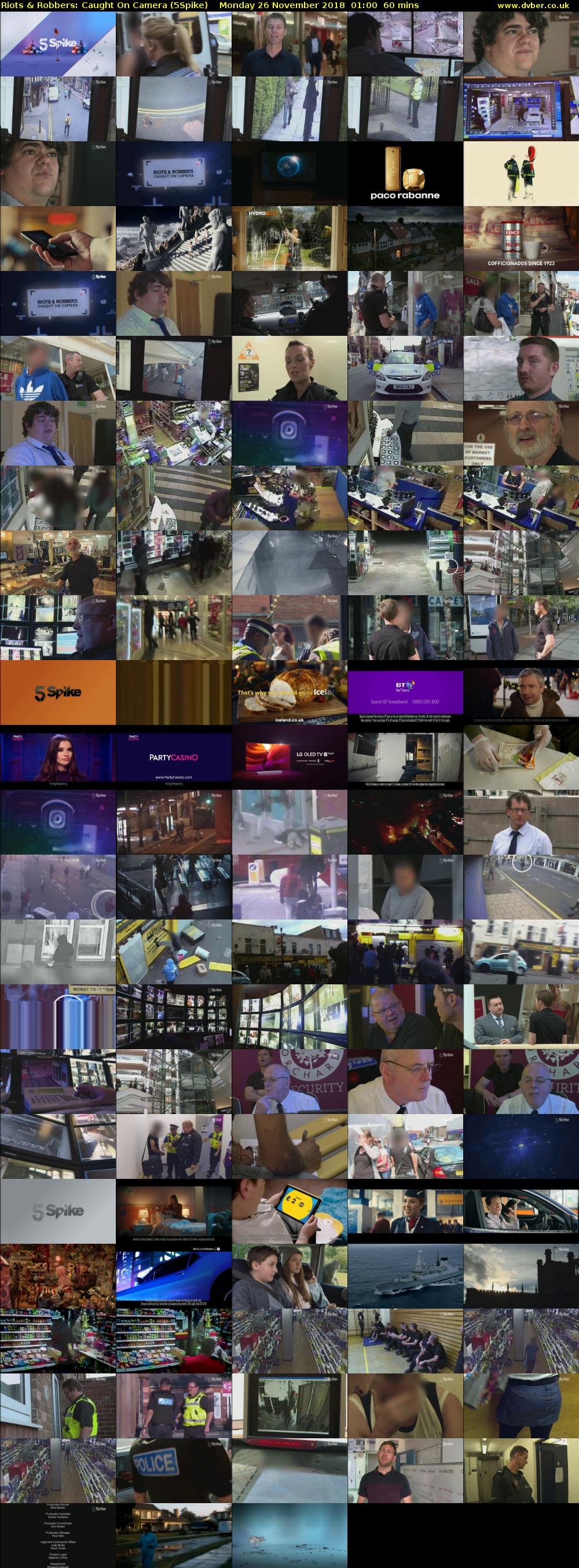 Riots & Robbers: Caught On Camera (5Spike) Monday 26 November 2018 01:00 - 02:00