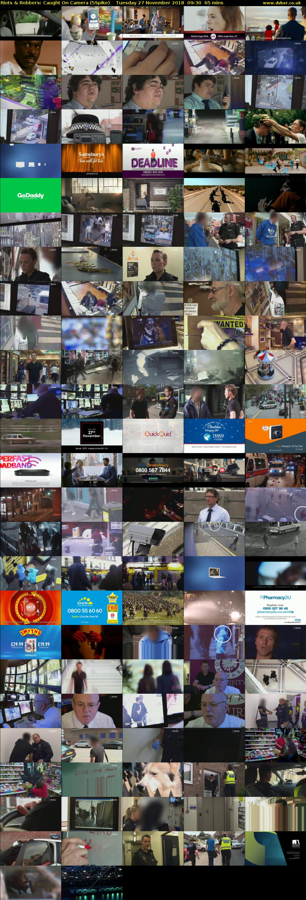 Riots & Robbers: Caught On Camera (5Spike) Tuesday 27 November 2018 09:30 - 10:35