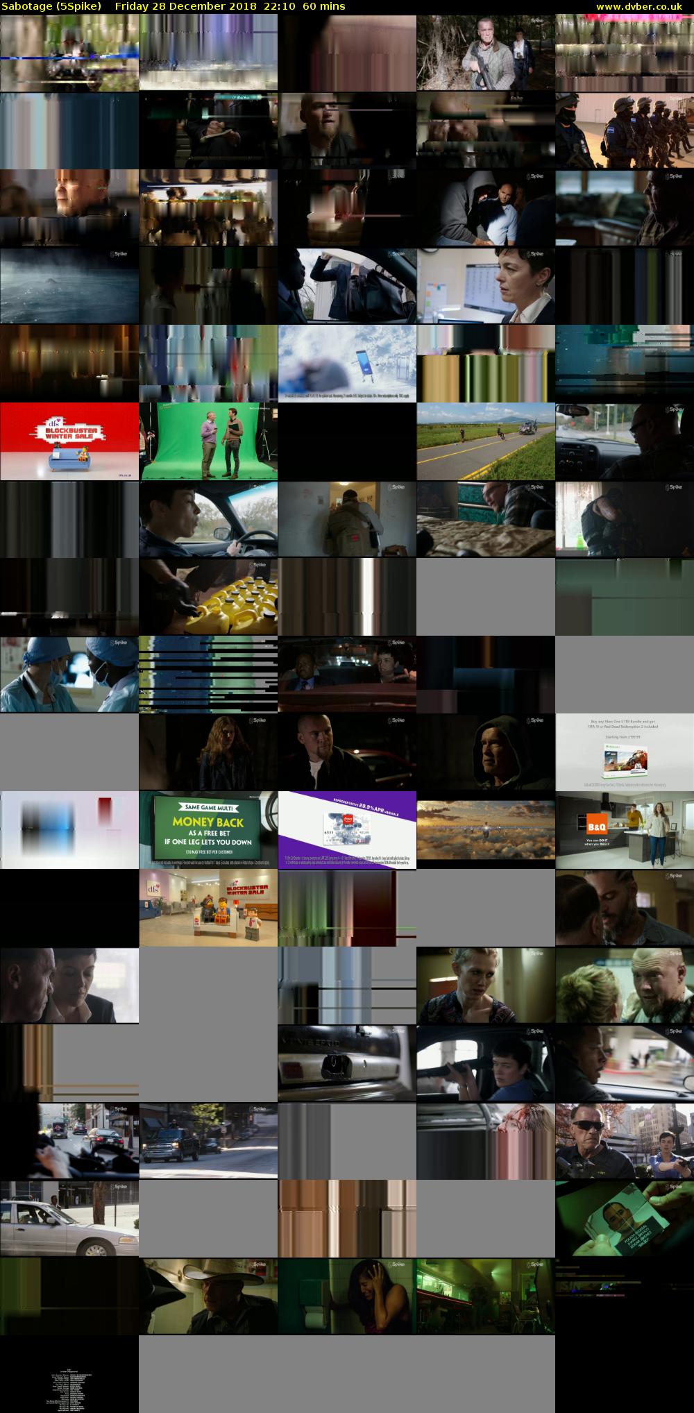 Sabotage (5Spike) Friday 28 December 2018 22:10 - 23:10