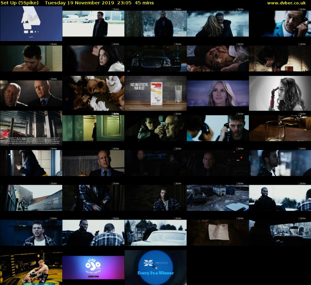 Set Up (5Spike) Tuesday 19 November 2019 23:05 - 23:50