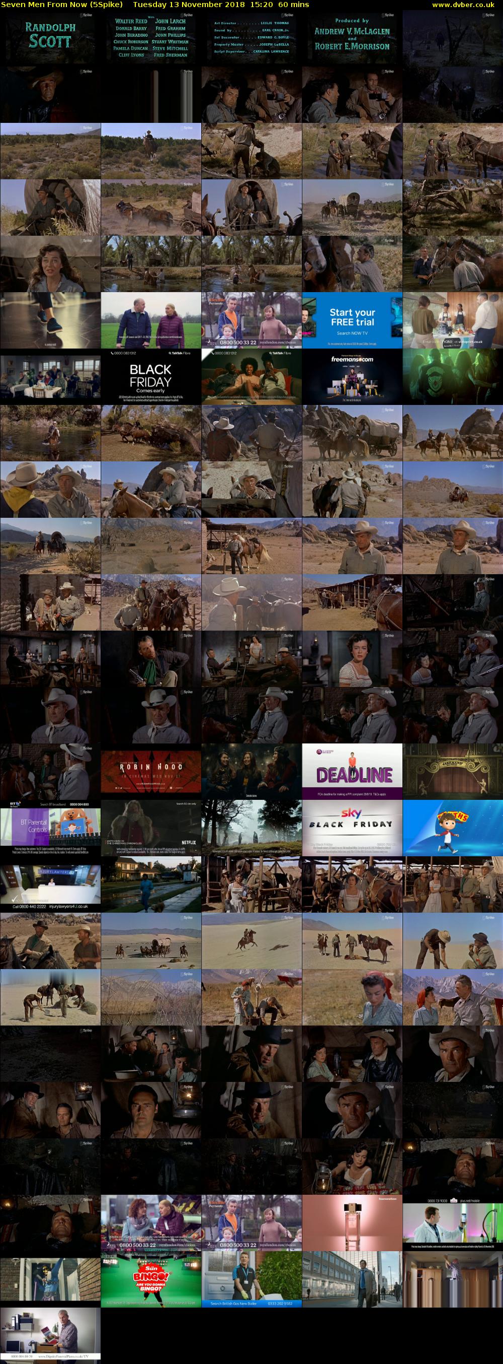 Seven Men From Now (5Spike) Tuesday 13 November 2018 15:20 - 16:20