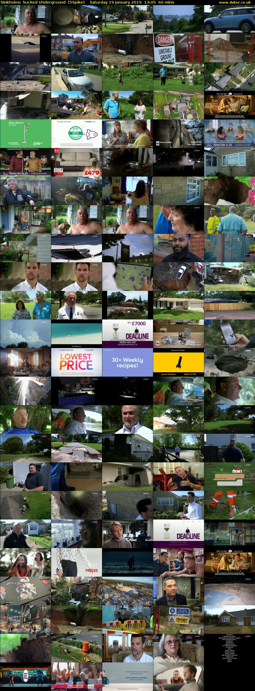 Sinkholes: Sucked Underground  (5Spike) Saturday 19 January 2019 13:05 - 14:05