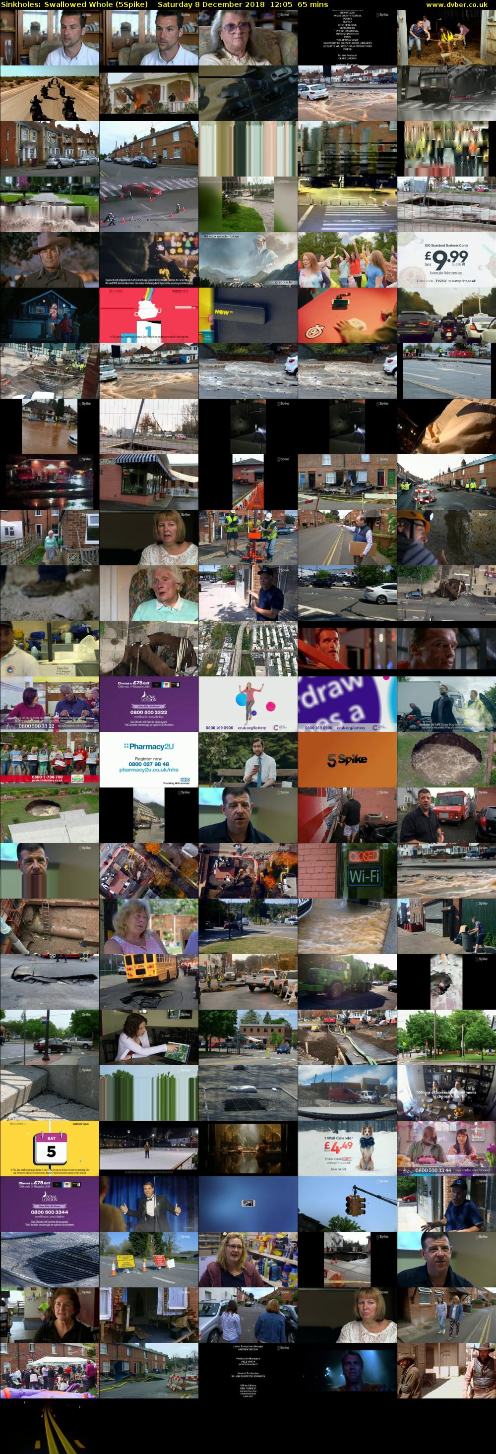 Sinkholes: Swallowed Whole (5Spike) Saturday 8 December 2018 12:05 - 13:10