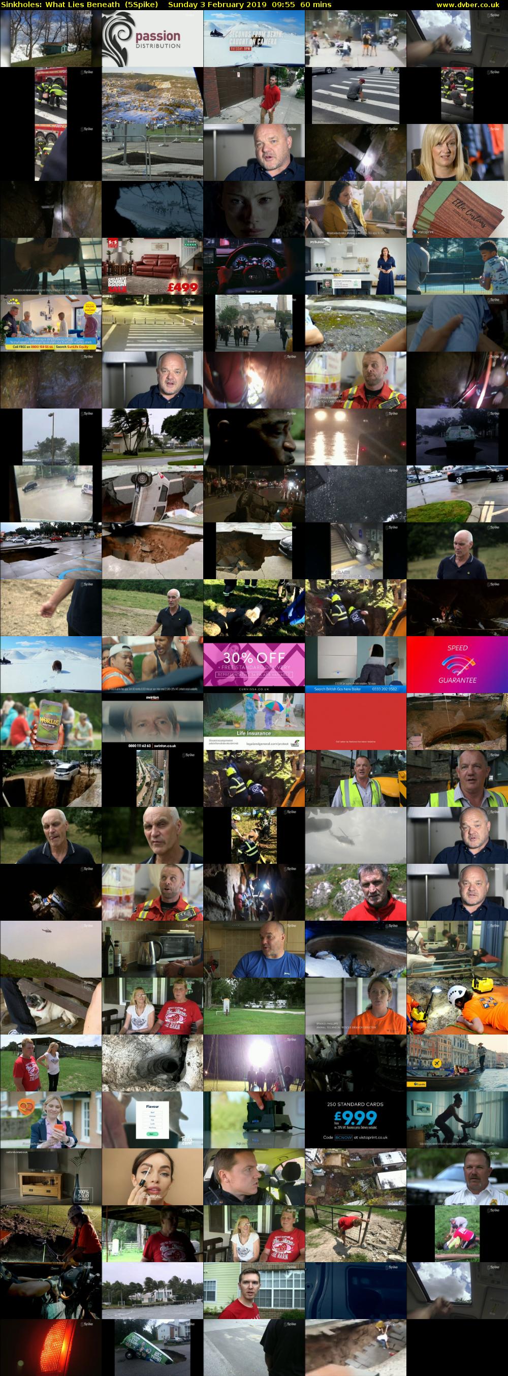Sinkholes: What Lies Beneath  (5Spike) Sunday 3 February 2019 09:55 - 10:55