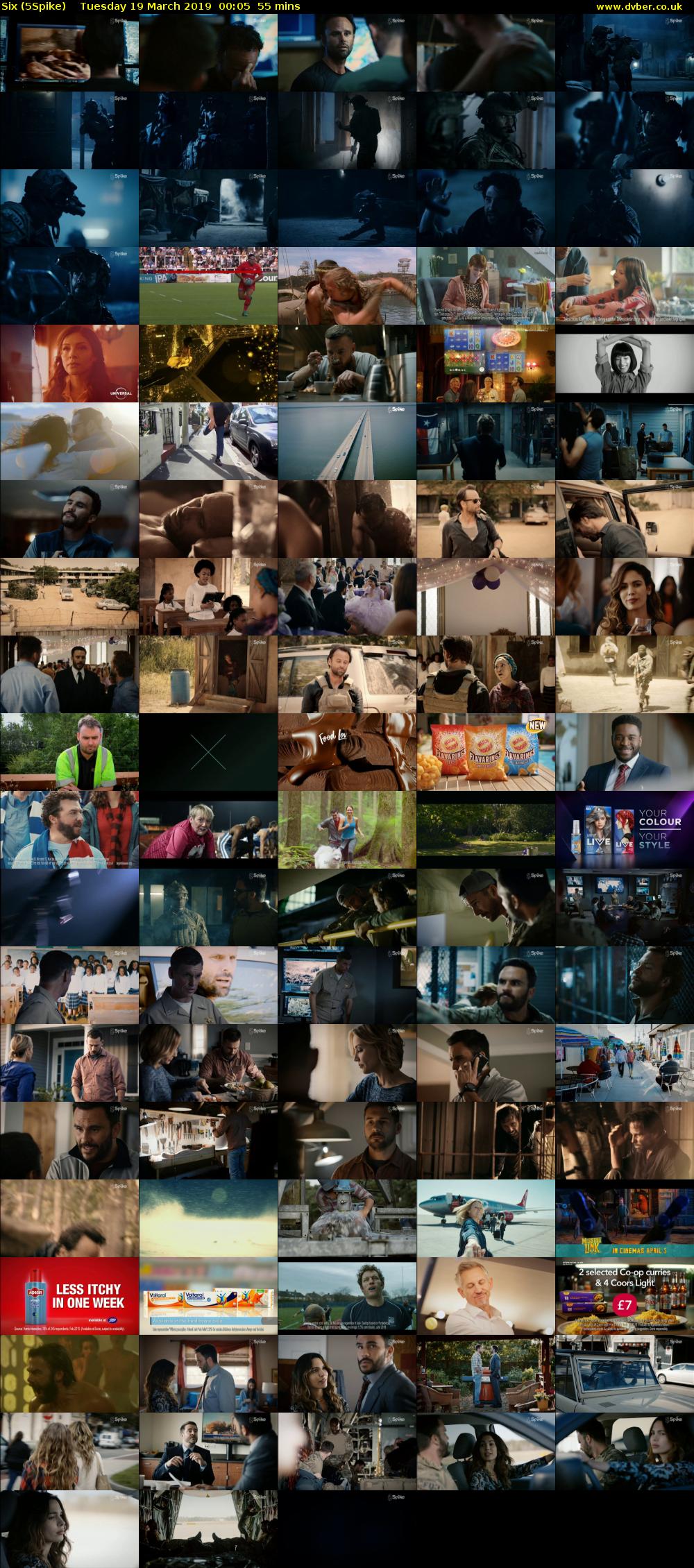 Six (5Spike) Tuesday 19 March 2019 00:05 - 01:00