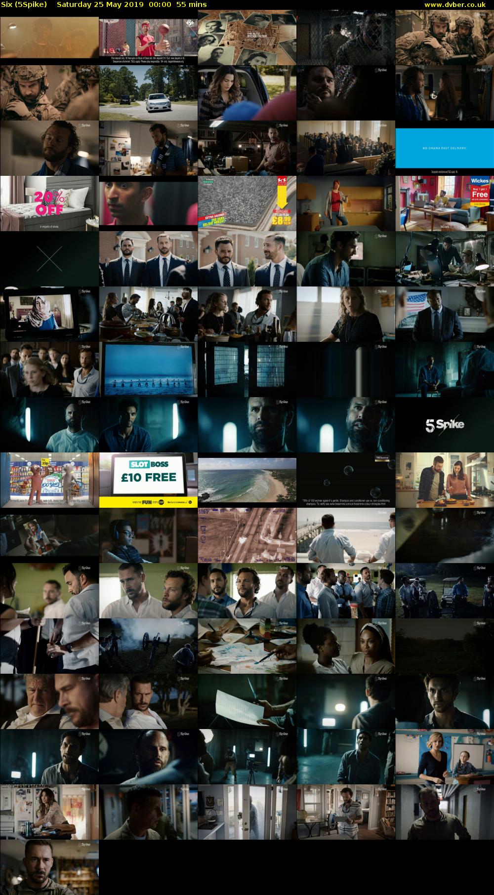 Six (5Spike) Saturday 25 May 2019 00:00 - 00:55