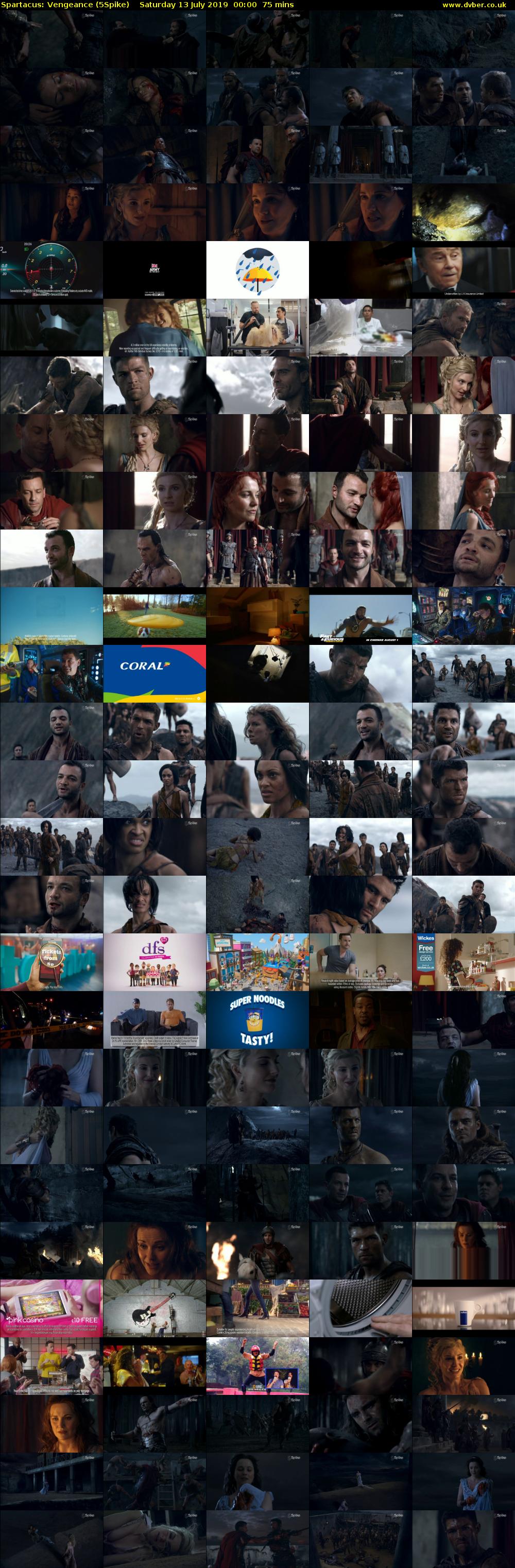 Spartacus: Vengeance (5Spike) Saturday 13 July 2019 00:00 - 01:15