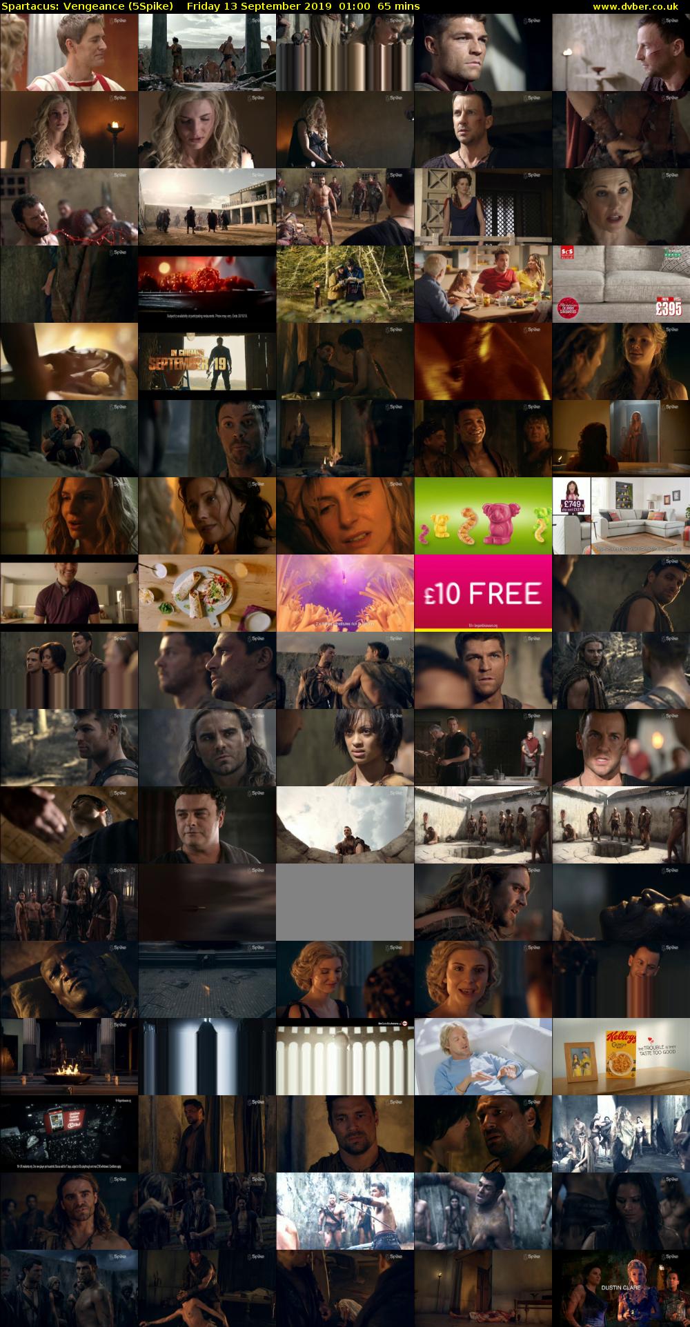 Spartacus: Vengeance (5Spike) Friday 13 September 2019 01:00 - 02:05